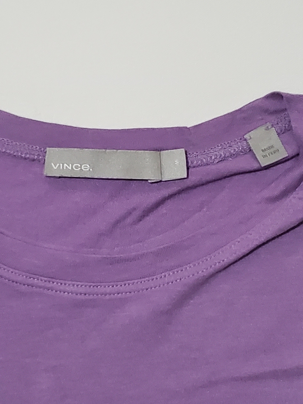 Vince Lavender Short-Sleeve Crewneck Tee - Picture 3 of 5